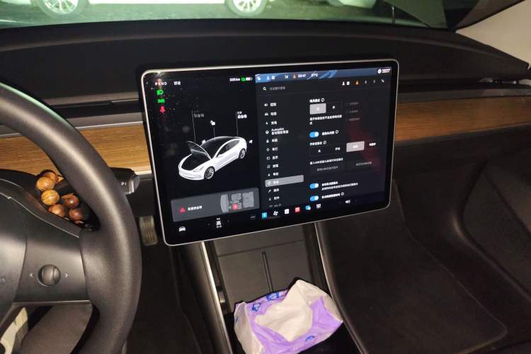 Used Tesla Model 3 2020 Refreshed Version Long-Range Rear-Wheel Drive Audio And AC Panel