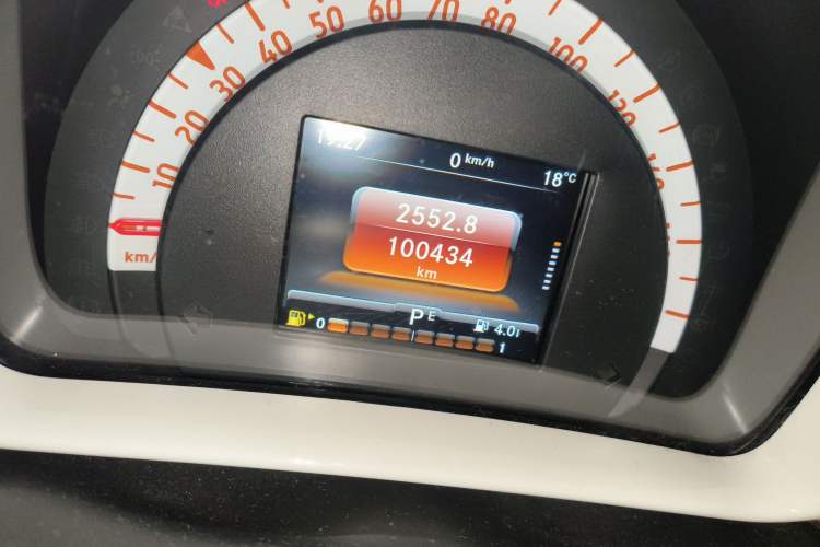 Used smart forfour 2016 0.9T 66 kW Ultimate Edition Odometer Close Up