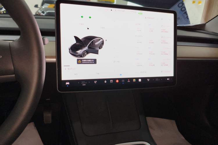 Used Tesla Model 3 2022 Rear-Wheel-Drive Version Audio And AC Panel