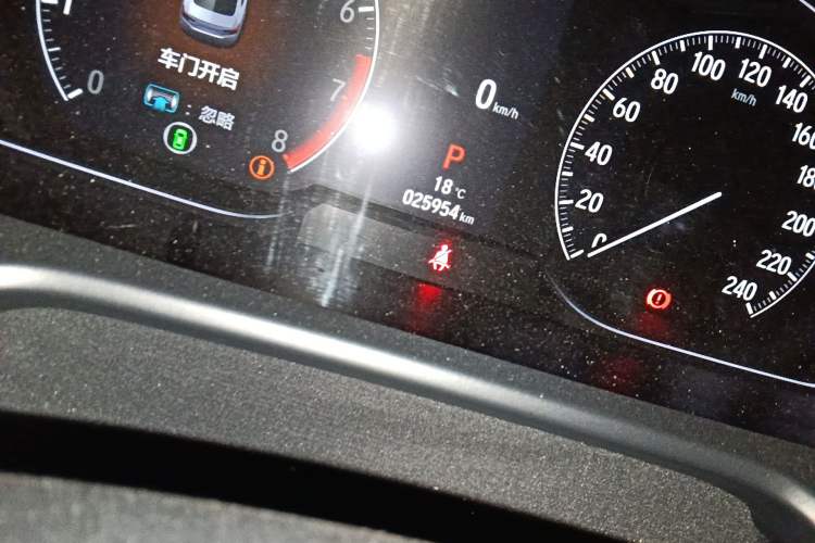 Used Honda Accord 2022 260TURBO Phantom Night · Prestige Edition Odometer Close Up