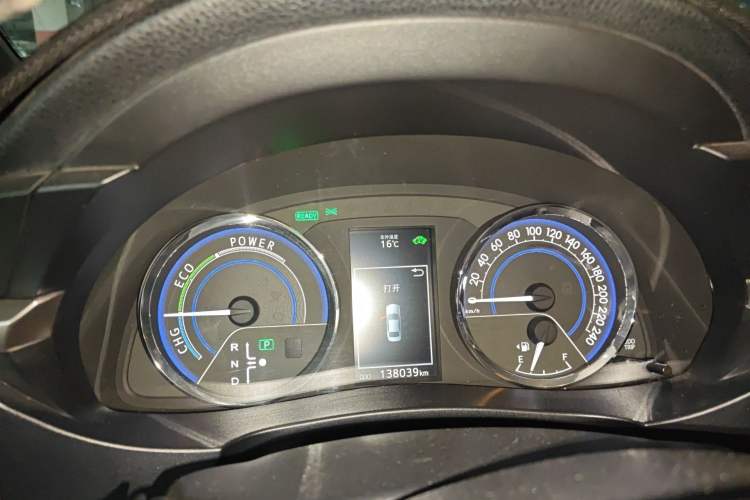 Used Toyota Levin 2016 Dual-Engine 1.8H GS E-CVT Elite Model with Sunroof Instrument Cluster