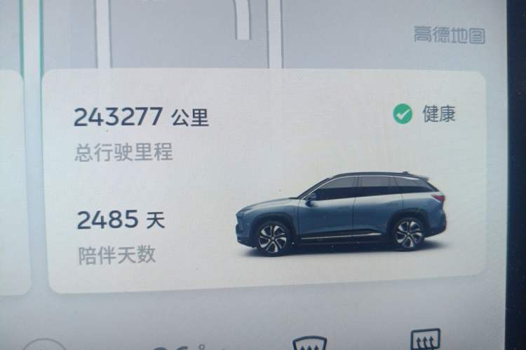 Used Nio ES6 2019 430KM First-Edition Commemorative Version Odometer Close Up