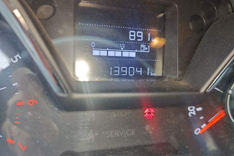 Used Citroen C4 Sega 2018 1.6L Manual Luxury Model Odometer Close Up