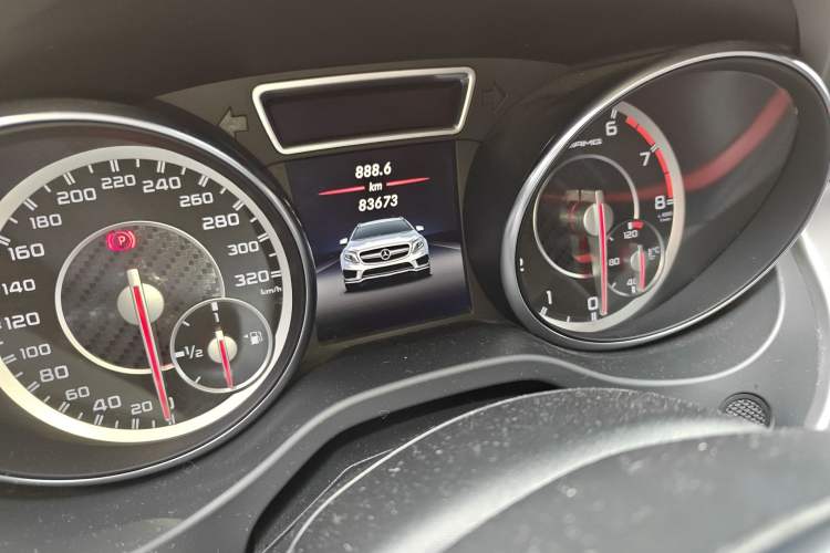 Used Mercedes-Benz GLA AMG 2016 AMG GLA 45 4MATIC Odometer Close Up