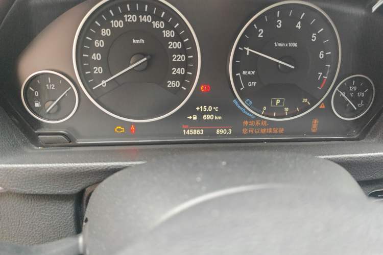 Used BMW 3 Series 2018 318Li Odometer Close Up