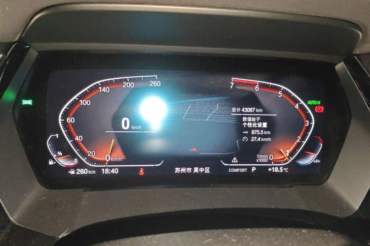 Used BMW Z4 2019 sDrive 25i M Sport Package Odometer Close Up