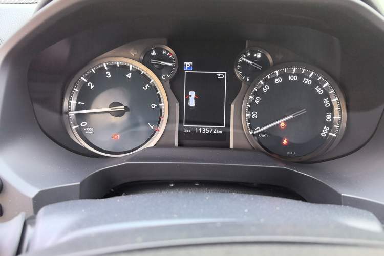 Used Toyota Prado 2019 3.5L Automatic TX-L Deluxe Edition with Rear-Mounted Spare Tire Odometer Close Up