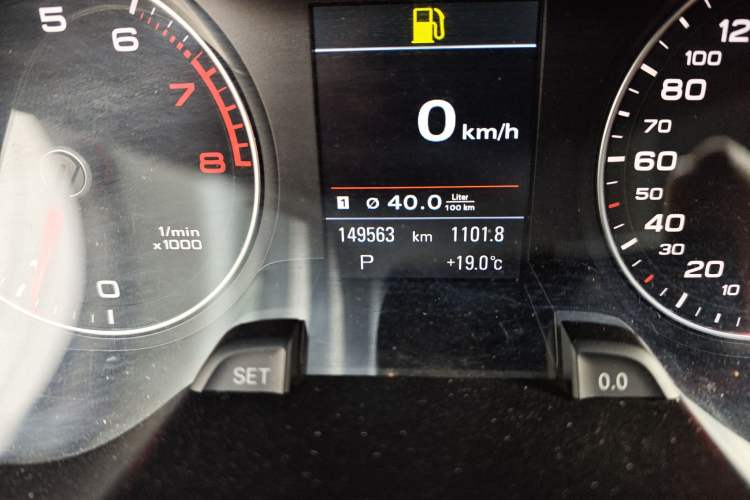 Used Audi A4 2014 40 TFSI allroad quattro plus version Odometer Close Up