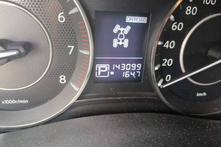 Used Nissan Patrol 2018 4.0L LinkedIn Edition Odometer Close Up