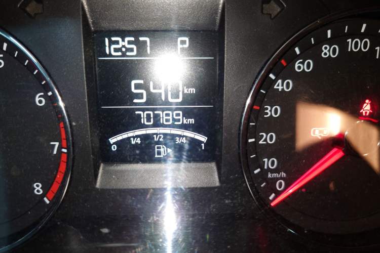 Used Volkswagen Polo 2016 1.6L Automatic Comfort Model Odometer Close Up