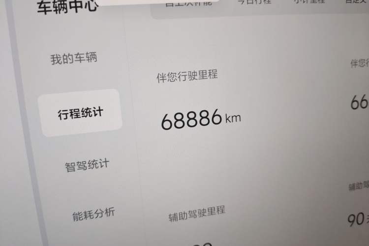 Used Li Auto L8 2024 Pro Model Odometer Close Up