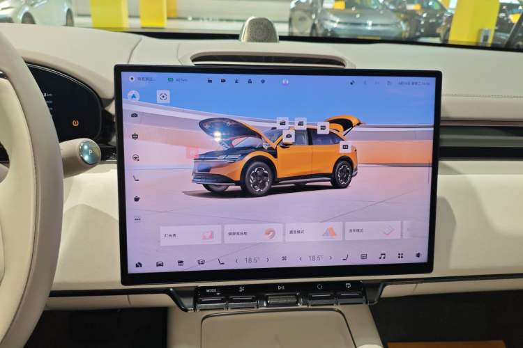 Used Zeekr 7X 2025 75 kWh Rear-Wheel Drive Intelligent Driving Version Audio And AC Panel