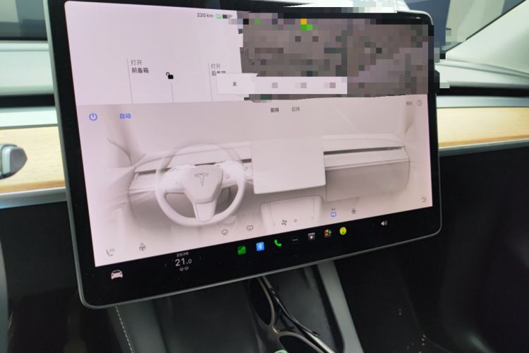 Used Tesla Model Y 2021 Long-Range All-Wheel-Drive Version Audio And AC Panel