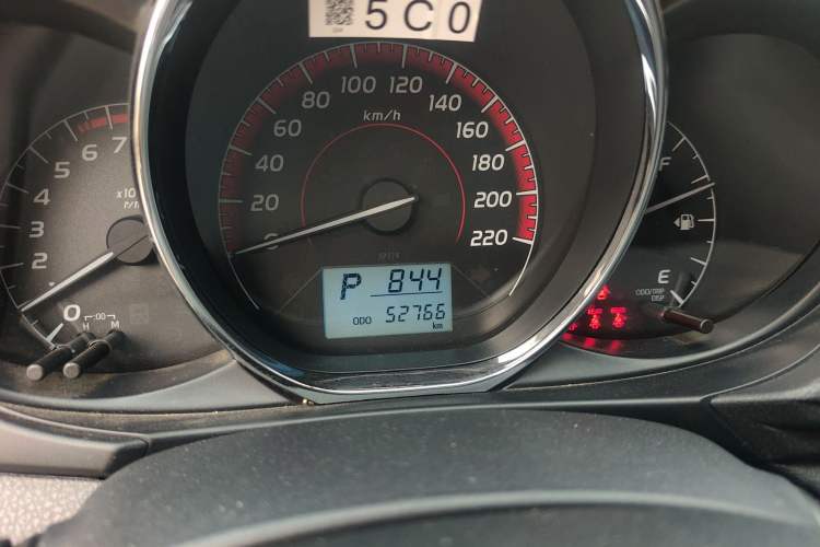 Used Toyota Vios FS 2021 1.5L CVT Fengchi Edition Odometer Close Up