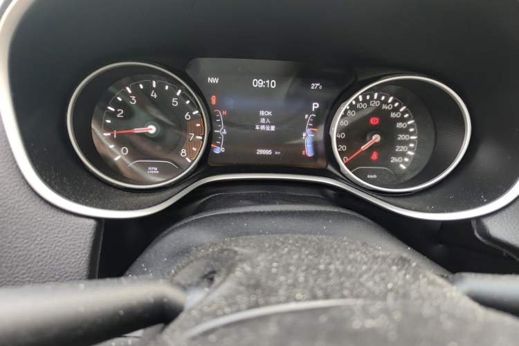 Used Jeep Compass 2020 220T Automatic Elite Edition Odometer Close Up