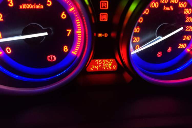 Used Mazda 6 2012 Coupe 2.0L Automatic Elite Edition Odometer Close Up
