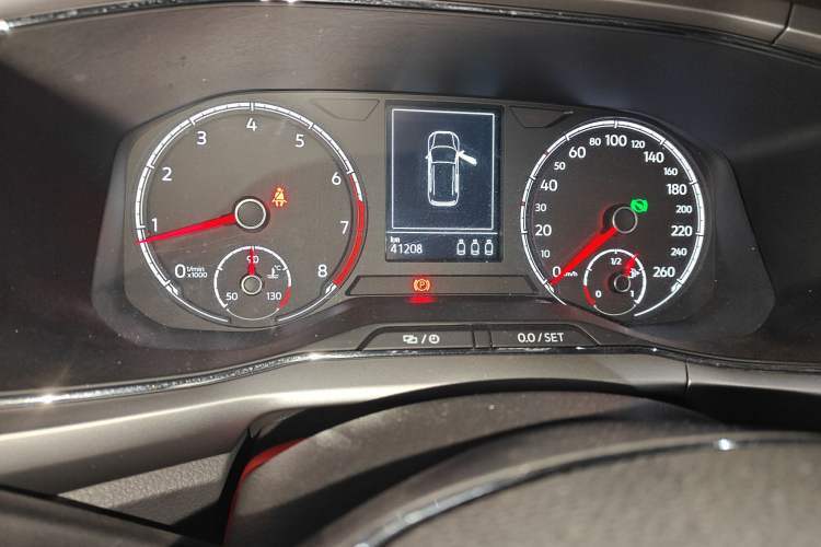 Used Volkswagen T-Cross 2020 280TSI DSG Comfort Edition Odometer Close Up