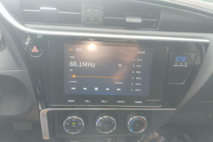 Used Toyota Levin 2017 Revised 185T CVT Elite Edition China V Standard Audio And AC Panel