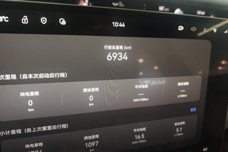 Used Avatr 06 2025 Pro Range-Extended Edition Odometer Close Up