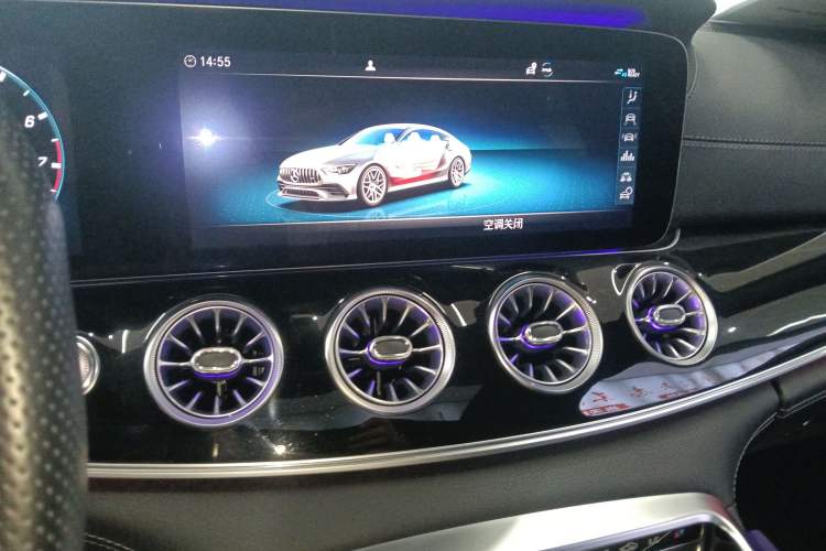 Used Mercedes-Benz AMG GT 2019 AMG GT 50 four-door sports car Audio And AC Panel