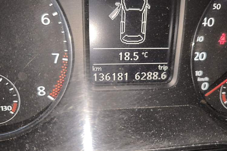 Used Volkswagen Polo 2012 1.4TSI GTI Odometer Close Up