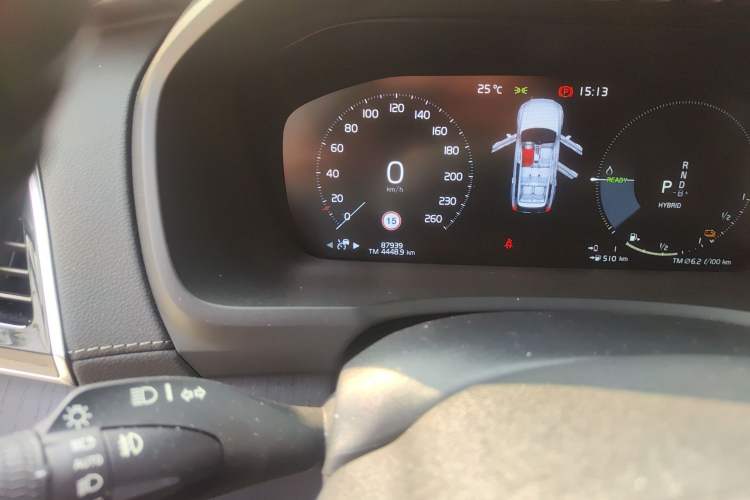 Used Volvo XC90 New Energy 2021 E-Drive Hybrid T8 Luxury Flagship 7-Seater Odometer Close Up