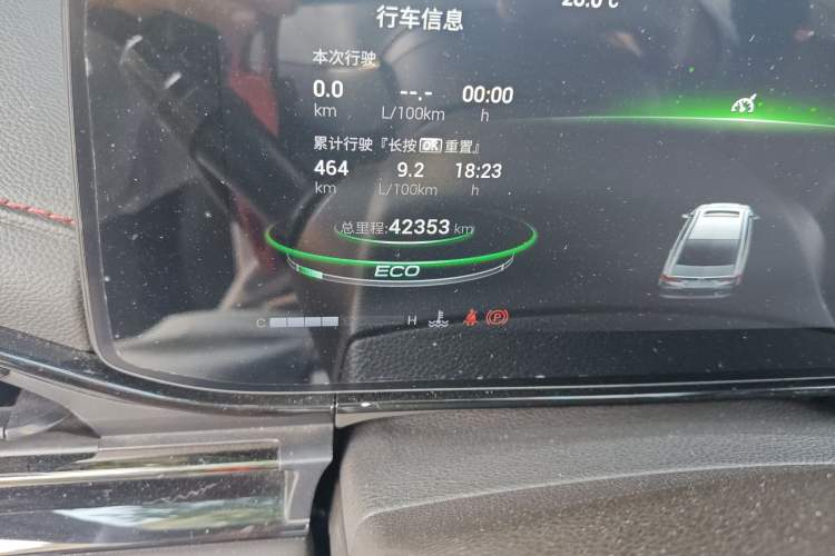 Used GAC Trumpchi EMPOW 2021 270T DCT J16 Version Odometer Close Up