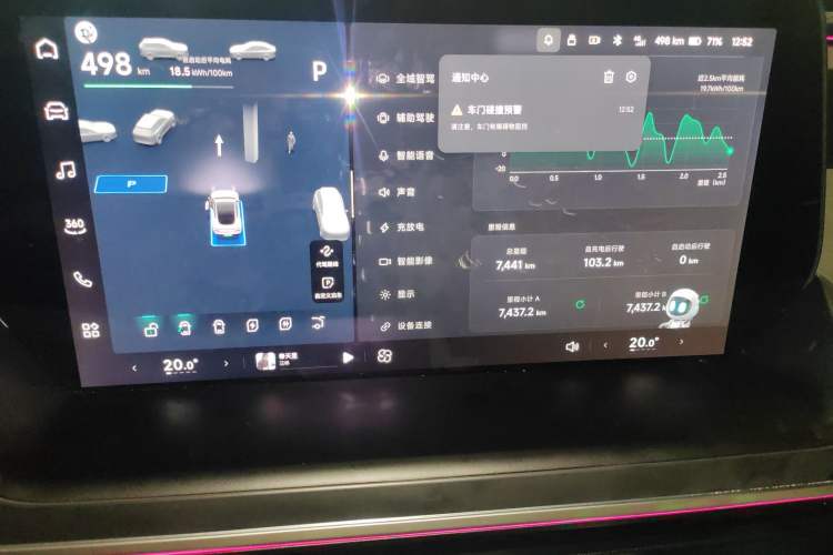 Used XPeng P7 2024 P7i 702 Max Pengyi Edition Audio And AC Panel