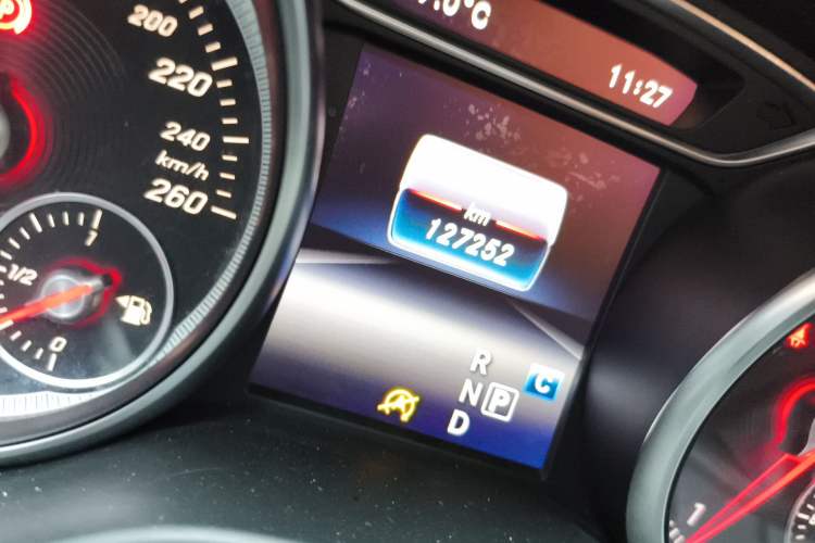 Used Mercedes-Benz CLA 2018 CLA 200 Sport Edition Odometer Close Up