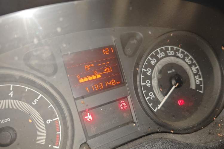 Used Peugeot 301 2014 1.6L Manual Comfort Edition Odometer Close Up