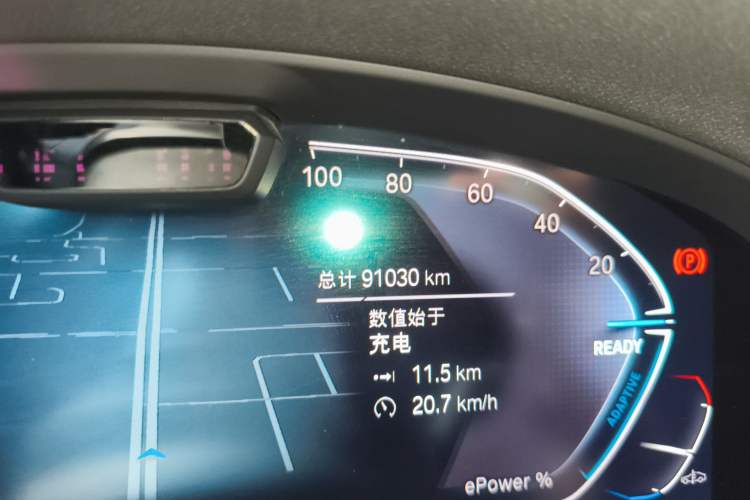 Used BMW iX3 2022 Updated Leading Version Odometer Close Up