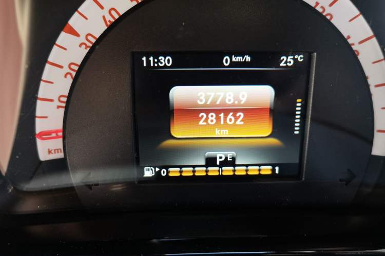 Used smart forfour 2016 1.0L 52 kW Passion Edition Odometer Close Up