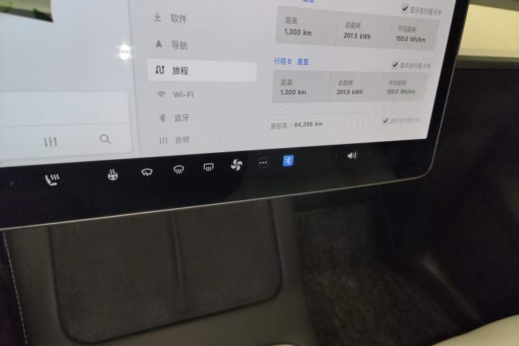 Used Tesla Model Y 2021 Standard Range Rear-Wheel Drive Version Odometer Close Up