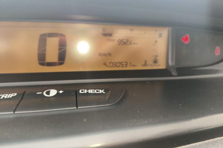 Used Citroen C-Quatre 2013 Sedan 1.6L Manual - Prestige Model Odometer Close Up