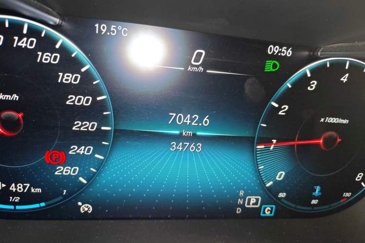 Used Mercedes-Benz GLC Coupe 2021 GLC 260 4MATIC Coupe SUV Odometer Close Up