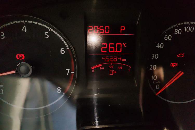 Used Volkswagen Santana 2019 1.5L Automatic Fashion Edition China VI Odometer Close Up