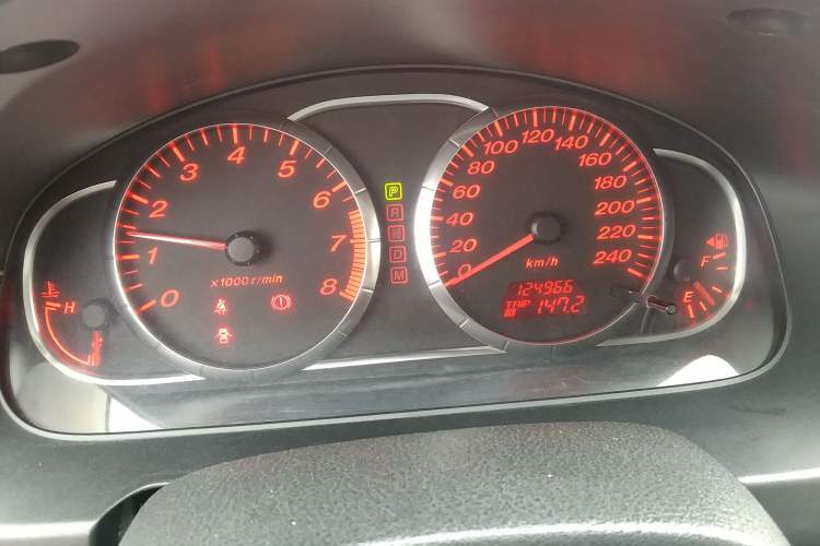 Used Mazda 6 2007 2.0L Automatic Ultra-Luxury Version Odometer Close Up