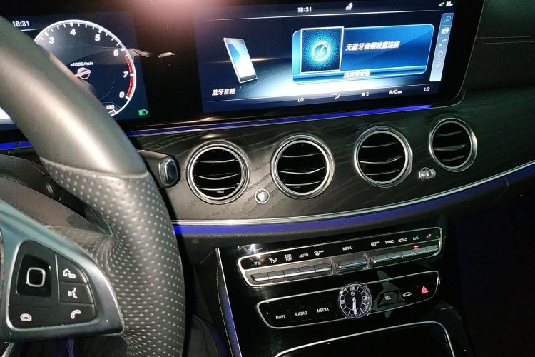 Used Mercedes-Benz E-Class 2017 E 300 L Sporty and Stylish Model Audio And AC Panel