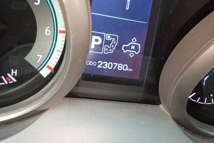 Used Toyota Prado 2010 4.0L Automatic VX NAVI Odometer Close Up