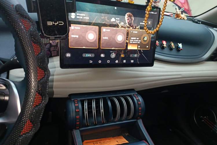 Used BYD Yuan PLUS 2023 Champion Edition 430KM Leading Model Audio And AC Panel