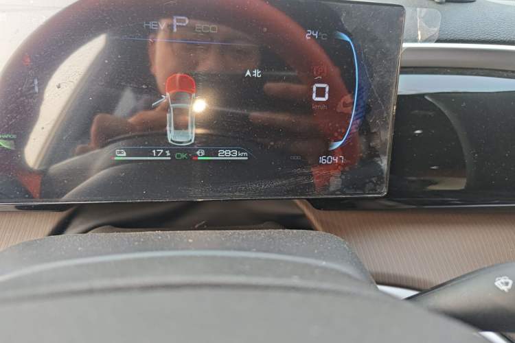 Used BYD Song Pro New Energy 2022 DM-i 110km Flagship Model Odometer Close Up