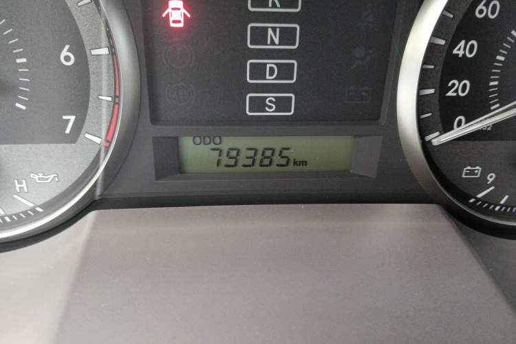 Used Toyota Land Cruiser  Odometer Close Up