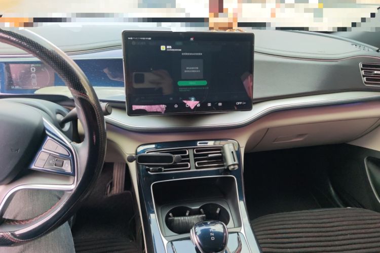 Used BYD Qin PLUS 2021 EV 500KM Premium Model Audio And AC Panel