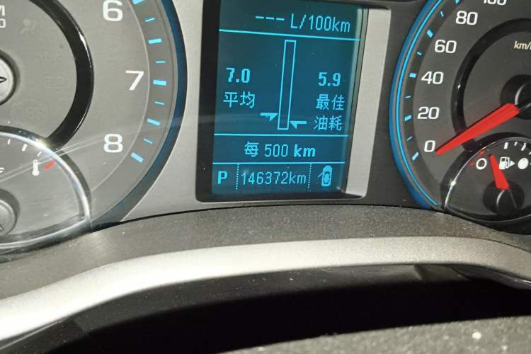 Used Chevrolet Malibu 2016 2.0L Automatic Comfort Edition Odometer Close Up