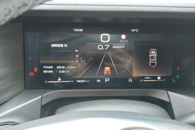 Used Tank 300 2023 City Edition 2.0T—Stylish as Ever Instrument Cluster