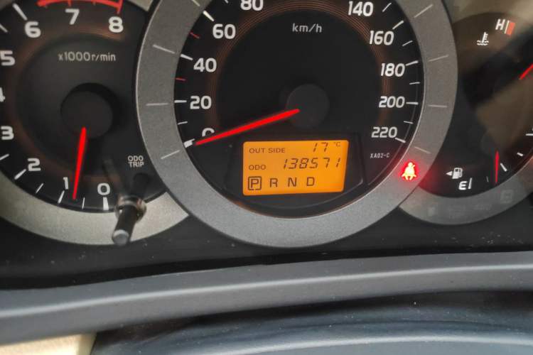 Used Toyota RAV4 2011 2.0L Automatic Luxury Edition Odometer Close Up