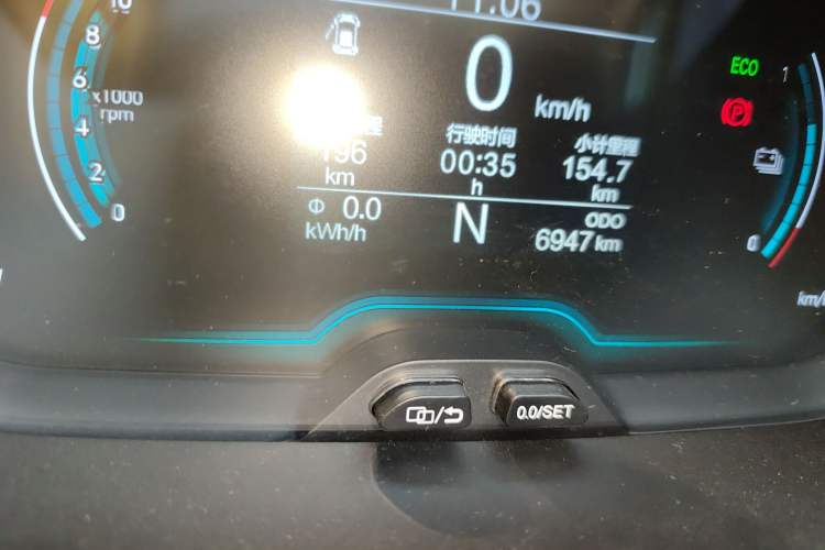 Used Chery Little Ant 2022 Updated Version Sweet Pink Edition Full-Sugar Version 30.6 kWh 30 kW 301 km Odometer Close Up