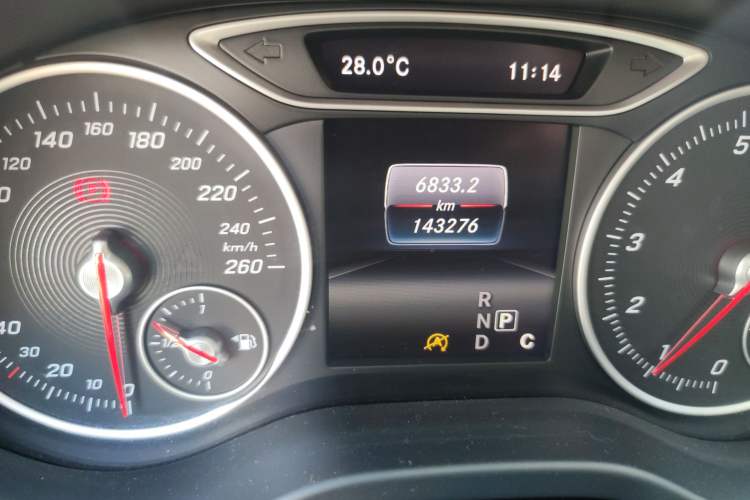 Used Mercedes-Benz A-Class 2016 A 200 Dynamic Edition Odometer Close Up