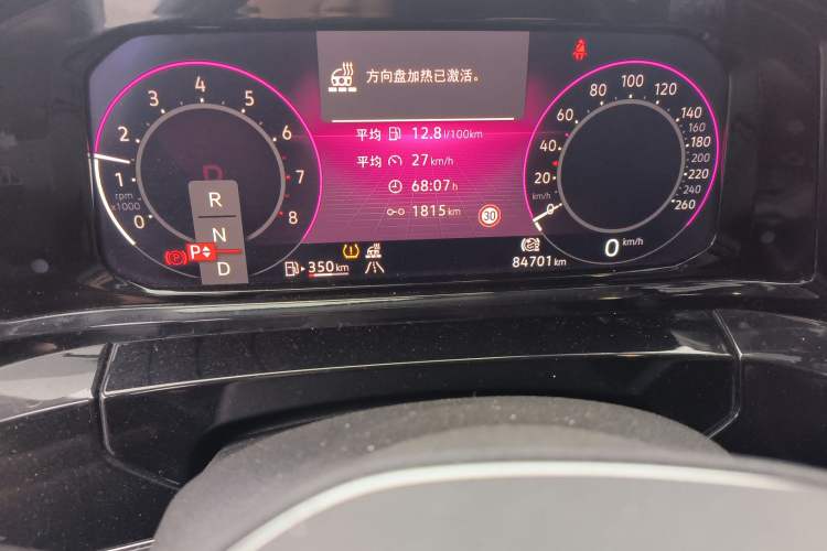 Used Volkswagen Talagon 2021 530TSI Four-Wheel Drive Flagship Shengjing Edition Pro Odometer Close Up