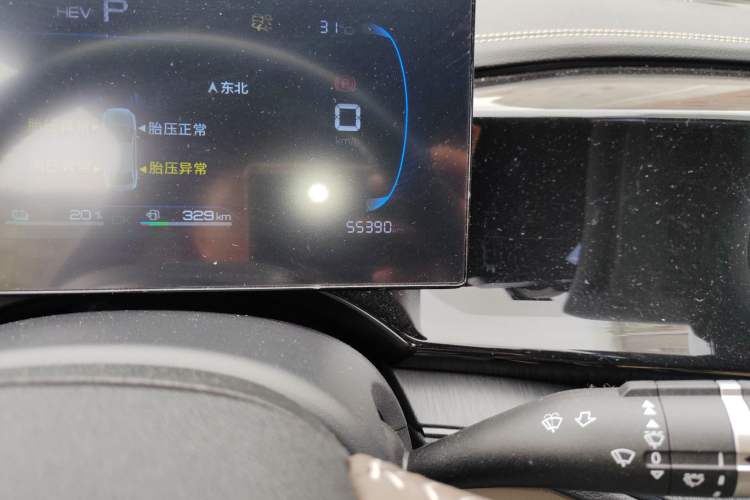 Used BYD Qin PLUS 2023 Champion Edition DM-i 55KM Leading Model Odometer Close Up